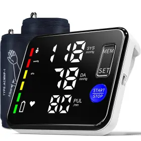 Guaever 707630464768 Blood Pressure Monitor Upper Arm Monitors For Home Use With 9 Inch