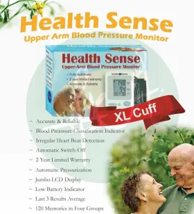 91237-0001-06 Health Sense Blood Pressure Monitor Upper Arm
