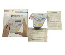05-ht8100 Health Team Finger Blood Pressure And Pulse Monitor Compact Accurate Easy