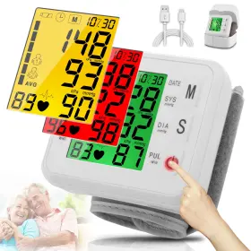 Healthing 026855129002 Wrist Blood Pressure Monitor 2025 Upgraded Digital Bp Machine With Tri-backli
