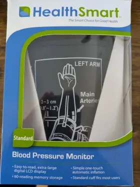 04-620-001 Healthsmart Standard Arm Cuff Digital Blood Pressure Monitor Model