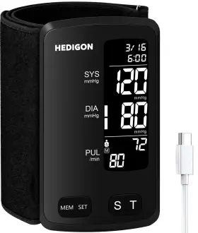 Grd-1 Hedigon Upper Arm One-piece Design Blood Pressure Monitor 9 To 17 Large With Digita