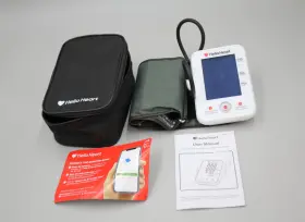 Uam-905mh Hello Heart Digital Blood Pressure Pulse Monitor Tested Working With Case