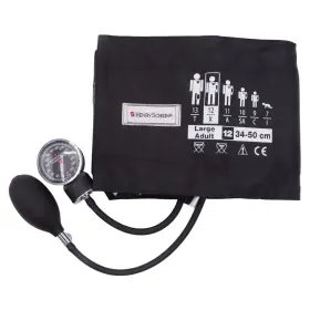 1126075 Henry Schein Aneroid Sphygmomanometer - Manual Blood Pressure Monitor Adult Size 12 Cu
