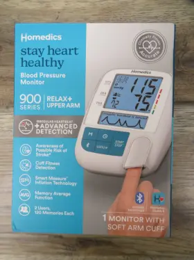 Homedics 031262106353 900 Series Relax Upper Arm Blood Pressure Monitor