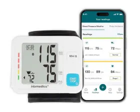 Homedics 031262106803 Blood Pressure Monitor 600 Series Wrist Cuff Stay Heart Healthy -sealed #3
