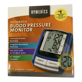 Bpa-110 Homedics Automatic Blood Pressure Monitor 120 Memories Ac Adapter Lg #s