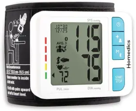 Bpw-800bt-wt Homedics 700 Series Wrist Cuff Blood Pressure Monitor For Home Use