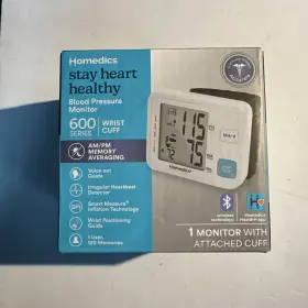 Bpw-h190bt Homedics Wrist 600 Series Blood Pressure Monitor With Cuff Am/pm Memory