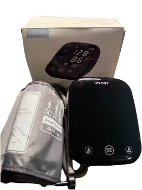 Aes-u171 Hylogy Blood Pressure Monitor Used With Cuff And User Manual