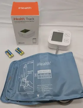 Ihealth 726085005470 Smart Upper Arm Blood Pressure Monitor With Wide Range Cuff Bluetooth