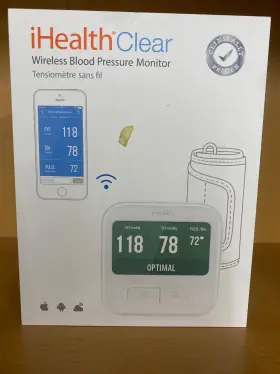 Ihealth 856362005050 Clear Wireless Blood Pressure Monitor