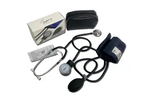 Inayaan 198715451016 Aneroid Sphygmomanometer Kit Manual Blood Pressure Cuff With Stethoscope B