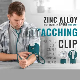 At27bpstkk Inc Dual Head Sprague Stethoscope And Sphygmomanometer Manual Blood Pressure Cuff Se #3