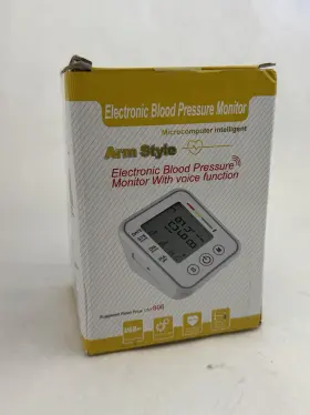 Intellisense 971344890050 Electronic Blood Pressure Monitor Arm Voice Function Arrhythmia Usb New