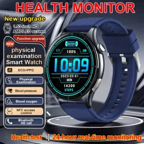 Kangoor Express 313033935905 2026 New Smart Watch Nfc Ecg Ppg Blood Oxygen Uric Acid Pressure Sapphire