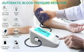Kardigi 198715788570 Blood Pressure Monitor Upper Arm Electronic Stores Up To 2 X 120 Readings. #3