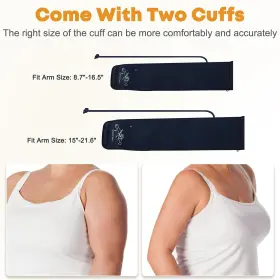Kikeang 707630461736 Blood Pressure Monitors For Home Use With 2 Size Cuff 22-42cm And 38-55cm Bl #2
