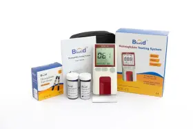 Kuweicheck Ba-025 Bioaid Hemoglobin Test Meter Kit With 25pcs Strips Lancets And Pi