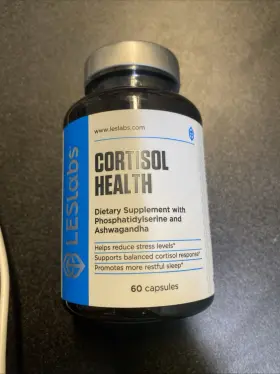 Leslabs 61632822 Stress And Adrenal Function Cortisol With Ashwagandha Supplement 60 Caps