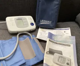 Ua-767t Lifesource Talking One Step Auto-inflation Blood Pressure Monitor M Cuff
