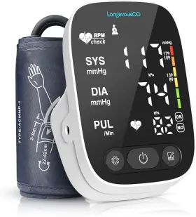 Aes-u382 Longevousioo Blood Pressure Monitor For Home Use Automatic Bp Machine Digital High Large