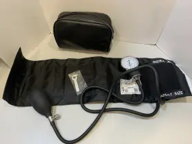 11c-1876-d Lotfancy Manual Aneroid Sphygmomanometer Blood Pressure Bp Monitor Tester Xl Large Cuff