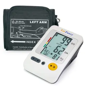 Lotfancy 1802-021-1 Digital Automatic Upper Arm Blood Pressure Monitor Bp Cuff Machine Pulse Meter
