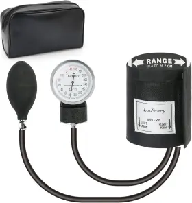 4332441242 Lotfancy Aneroid Sphygmomanometer S Cuff 7.2 Inch -10.5 Black