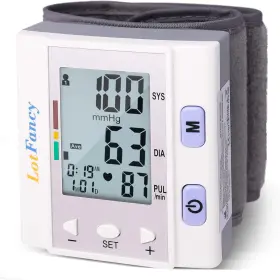 Lotfancy Bd14159 Automatic Digital Wrist Blood Pressure Monitor For Home Use Bp Cuff Machine