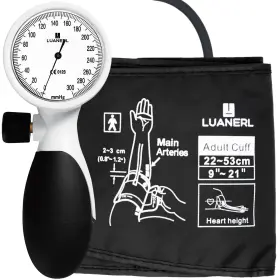 Luanerl 721678928976 Manual Blood Pressure Cuff Adult 9 Inch -21 Inches 22-53cm Large/xl - Aneroid