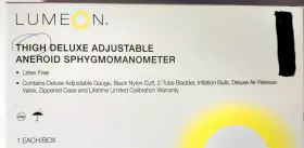 1778 Lumeon Thigh Delux Adjustable Aneroid Sphygmomanometer- New - Open Box