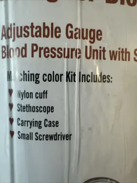 Lumiscope 038673000409 Latex Free Designer Blood Pressure Kit With Stethoscope Burgundy 100-040 Sealed #3