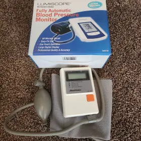 1130 Lumiscope Vintage Fully Automatic Blood Pressure Monitor Model With Box #3
