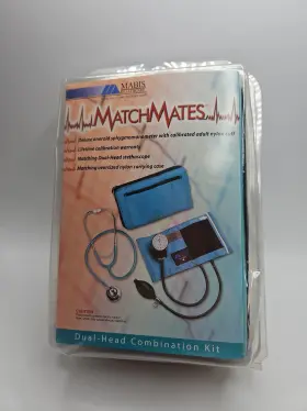 01-260-071 Mabis New Dual Head Combo Blood Press Kit Burgandy 1-260-071