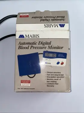 Mabis 038488031123 Automatic Digital Blood Pressure Monitor Upper Arm Cuff