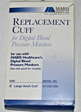 04-225-006 Mabis Genuine Large Adult Replacement Digital Blood Pressure Cuff Arm