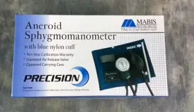 Mabis 726084712348 Precision Aneroid Sphygmomanometer Manual Blood Pressure Cuff With Case
