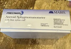 Mabis Healthcare 767056400115 Adult Aneroid Sphygmonanometer With Blue Nylon Cuff #3