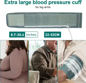Maguja 445047954924 Blood Pressure Cuff Arm 8.7-20.4 Inches 22-52cm Extra Large Cuf #2