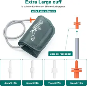 Maguja 445047954924 Blood Pressure Cuff Arm 8.7-20.4 Inches 22-52cm Extra Large Cuf #3