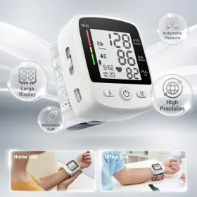 Mbupai 753289192187 Monitor Digital Wrist Bp Machine Automatic Cuff With 2 Users 180 Memory Vo #2