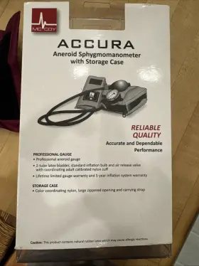 Mc98001blk Mccoy Accura Aneroid Sphygmomanometer With Storage Case New #3