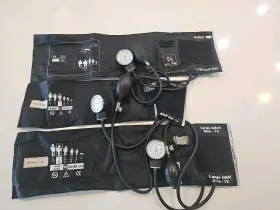 01-750w-11abkgm Mckesson Lot Of 3 Lumeon Adult Cuff Arm Aneroid Sphygmomanometer