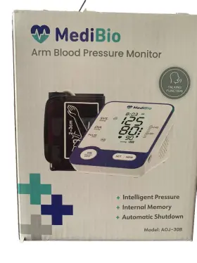 Aoj-30b Medibio Automatic Electronic Talking Blood Pressure Monitor Upper Arm