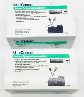 994215 Medichoice Deluxe Sphygmomanometer Large Adult - Lot Of 2 New
