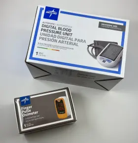 Mds3001u Medline New Automatic Digital Blood Pressure Unit Finger Pulse Oximeter Lot Of 2