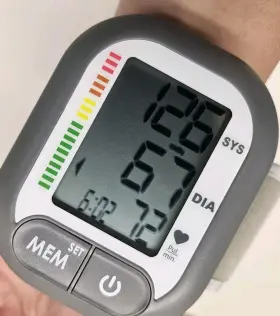 Mds4003 Medline Automatic Wrist Blood Pressure Monitor Large Display