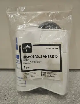 Medline Mds9800 Disposable Aneroid Single Patient Use Manual Blood Pressure Set
