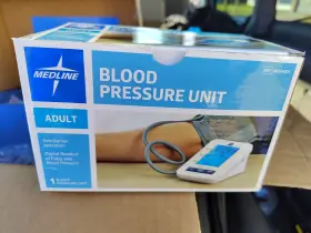 Ms45001 Medline Digital Blood Pressure Monitor Adult Arm Cuff One-touch Open
